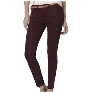 Daughters Of The Liberation Burgundy Chino Pants Size 4 Womens
